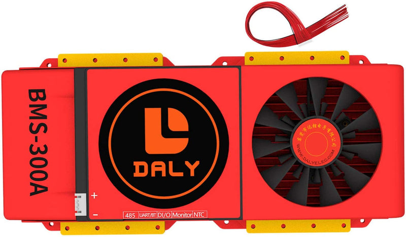 Daly 12V 300A BMS - 4S LiFePO4 - Bluetooth w/ Fan