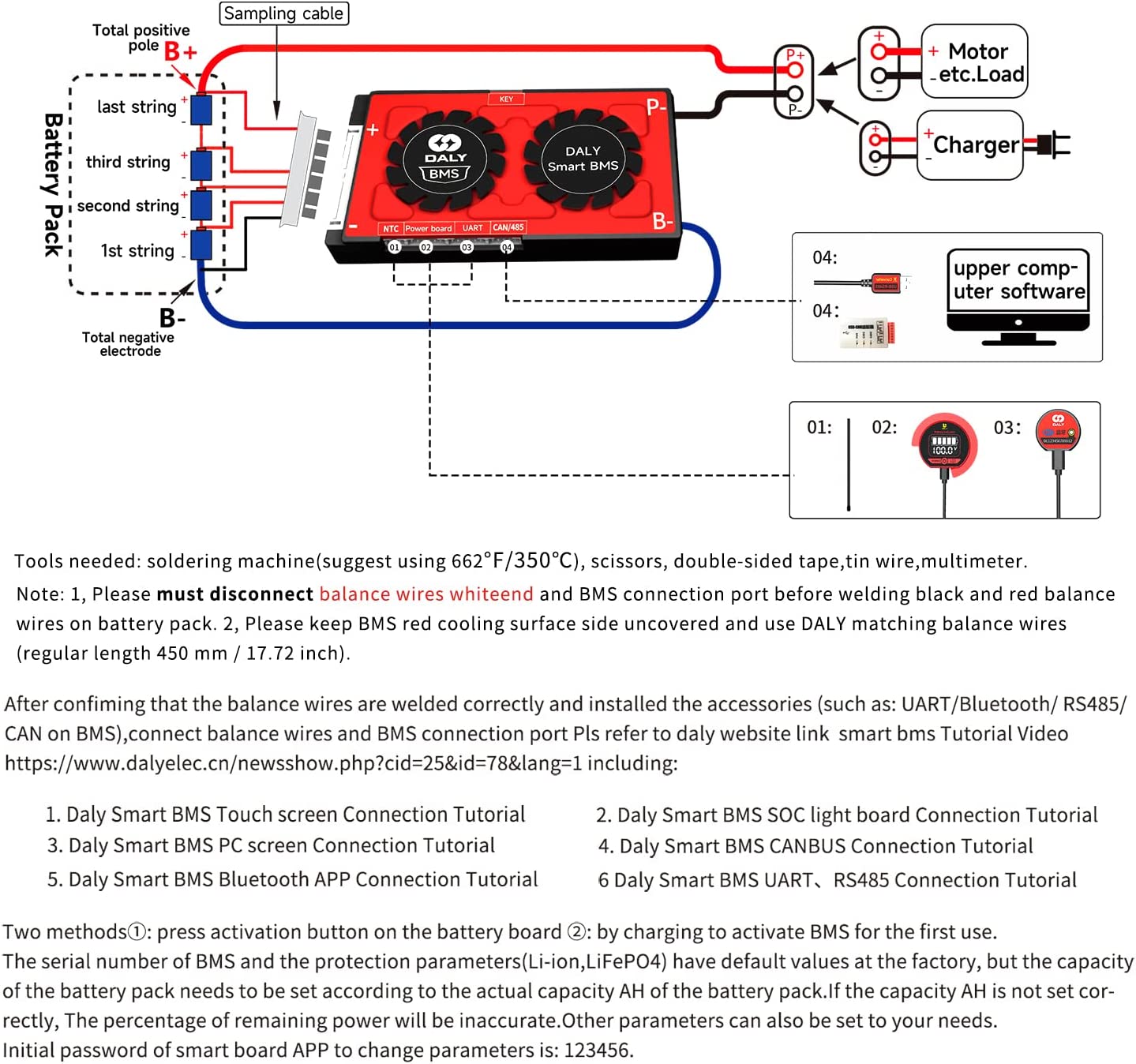 Daly 48V 200A BMS - 16S LiFePO4 - Bluetooth