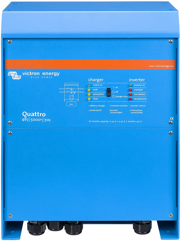 Victron Energy Quattro 5000VA 48V Inverter Charger - QUA485021100