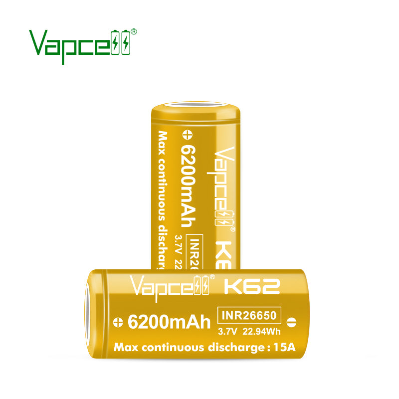 Vapcell 26650 6200mAh 15A - K62 Battery