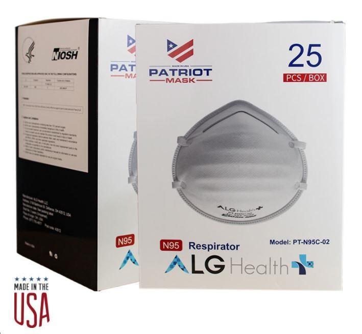 ALG N95 NIOSH Masks Soft Rigid Shell (25 Pack)