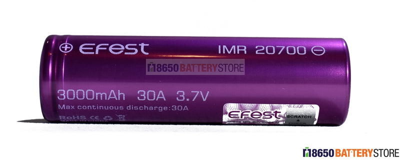 Efest 20700 3000mAh 30A IMR Battery