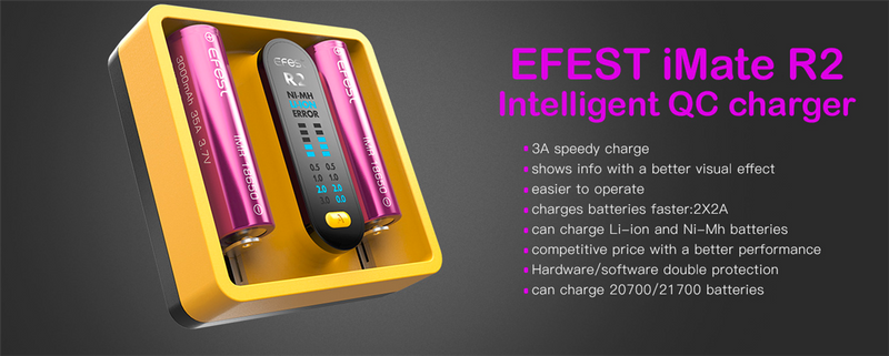 Efest iMate R2 Intelligent QC Battery Charger