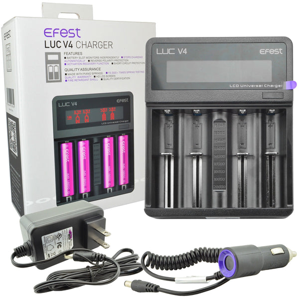 Efest LUC V4 4 Bay LCD Battery Charger