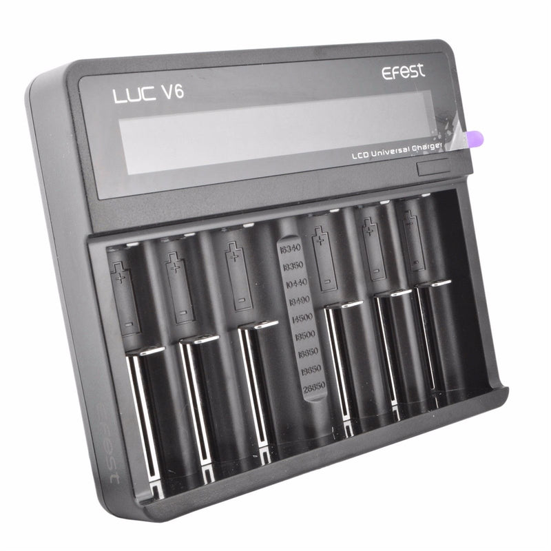 Efest LUC V6 6 Bay LCD Battery Charger