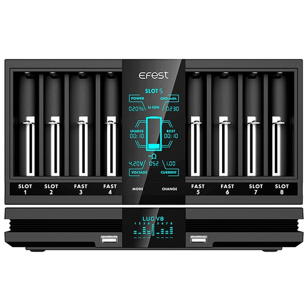 Efest LUC V8 Double LCD Screen Fast Battery Charger