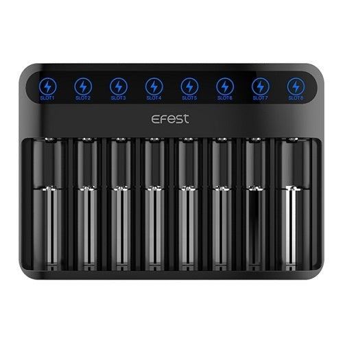 Efest LUSH Q8 8Bay Battery Charger Compact & Versatile Charging Solution
