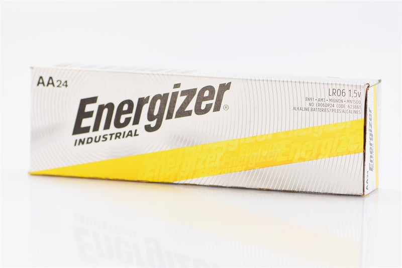 Energizer Industrial AA 1.5V Alkaline Battery EN91 - 24 Pack