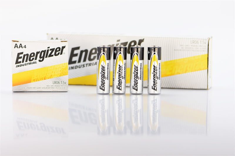 Energizer Industrial AA 1.5V Alkaline Battery EN91 - 4 Pack