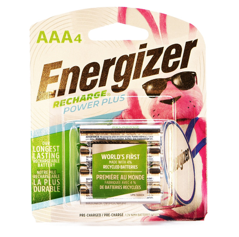 Energizer Recharge AAA 1.2V 800mAh Battery - 4 Pack