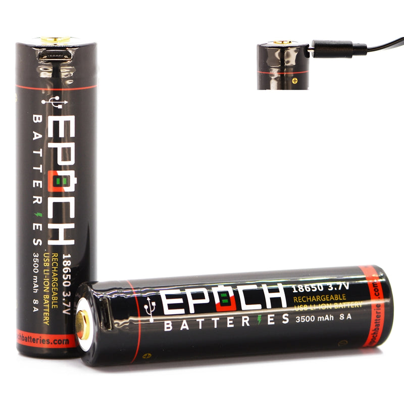 Epoch 18650 3500mAh 8A USB Rechargeable Protected Battery