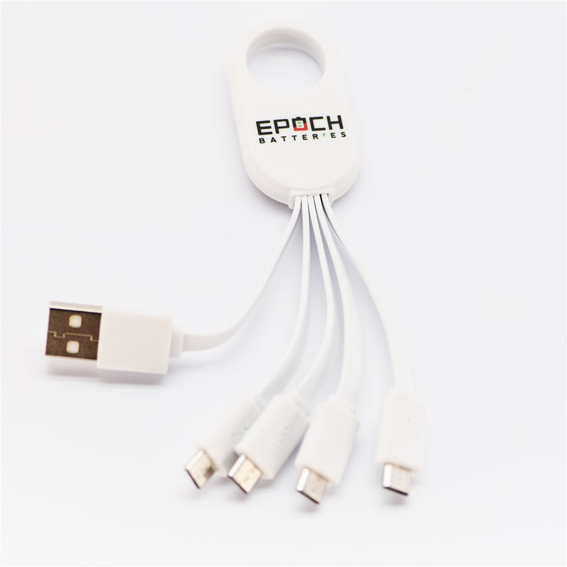 Epoch Batteries -  1 USB-A to 4 Micro USB Charging Adapter