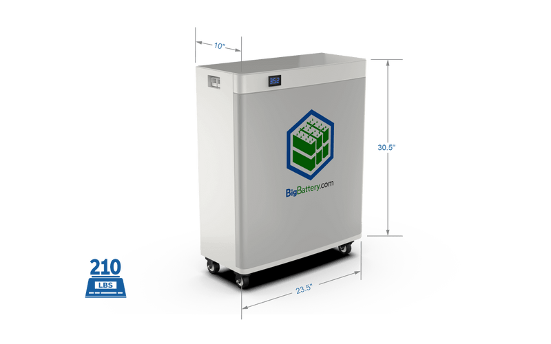 48V 120Ah 6kWh - LiFePO4 Battery - BigBattery Grila