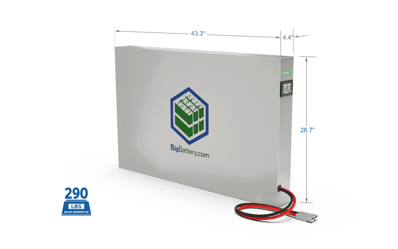 48V 276Ah 14kWh - LiFePO4 Battery - BigBattery Rhino