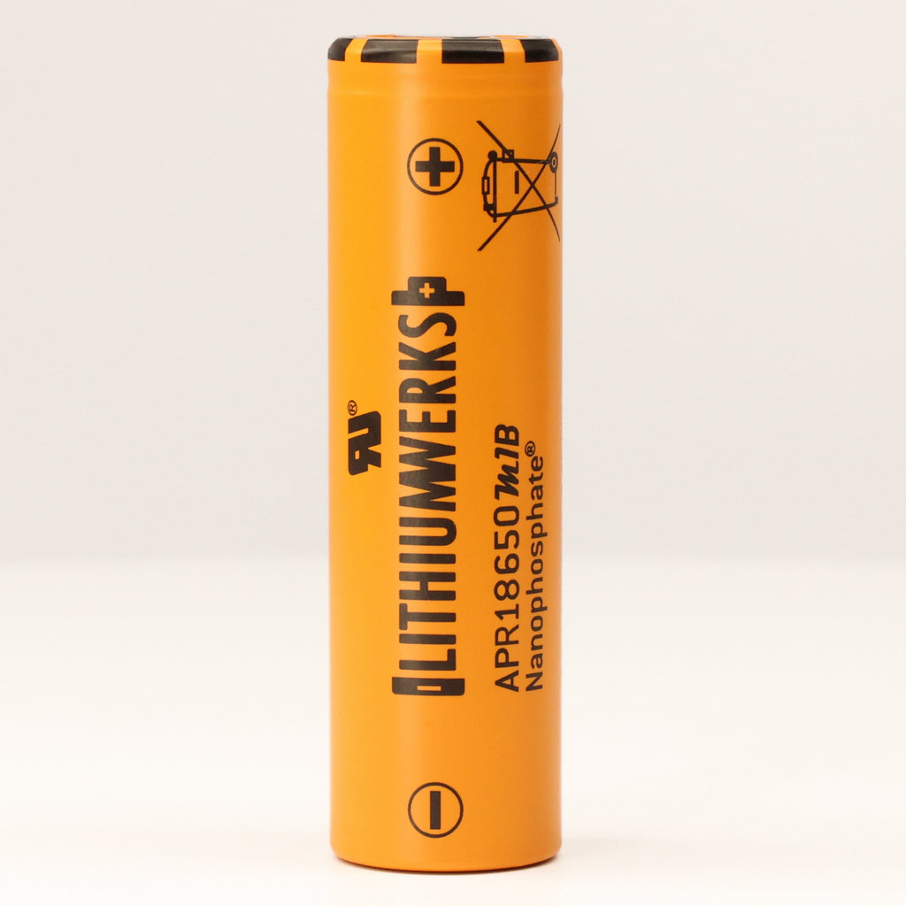 Lithium Werks 18650 1100mAh 30A LiFePO4 Battery