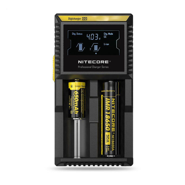 Nitecore D2 2 Bay Digital Battery Charger
