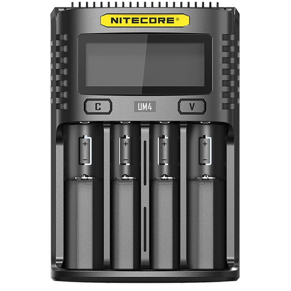 Nitecore UM4 4 Bay Digital LCD Battery Charger