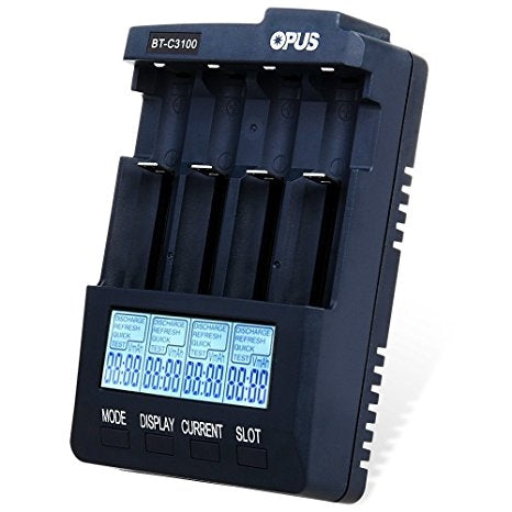 Opus BT-C3100 v2.2 4 Bay Digital Battery Charger