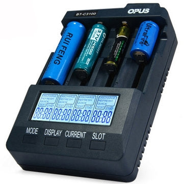 Opus BT-C3100 v2.2 4 Bay Digital Battery Charger