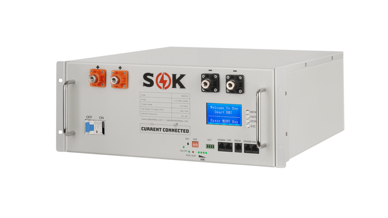 SOK 48V 100Ah Server Rack Battery - UL1973 Certified - SK48V100