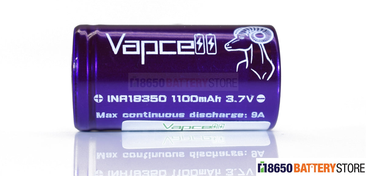 Vapcell 18350 1100mAh 9A Vape Battery - 18650 Battery Store Vapcell 18350 1100mAh 9A Vape Battery - 18650 Battery Store