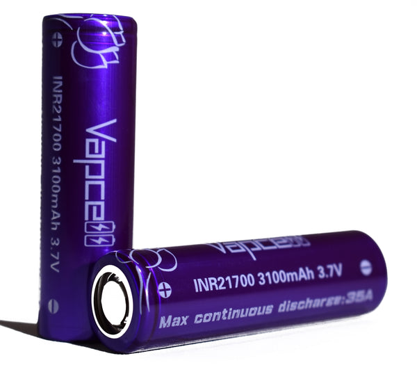 Vapcell INR 21700 3100mAh 35A Battery - 18650 Battery Store