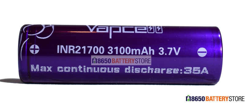 Vapcell 21700 3100mAh 35A Battery (30T)