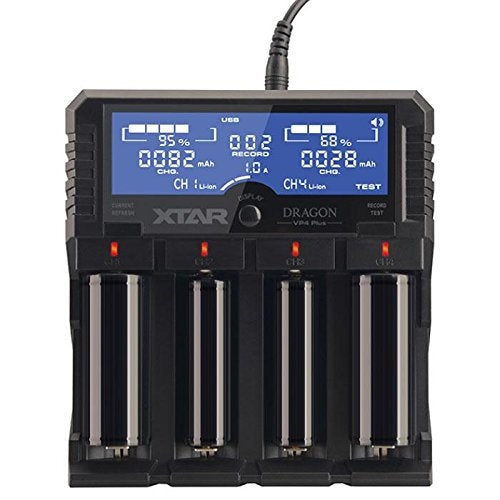 XTAR Dragon VP4 Plus 4 Bay Digital Battery Charger