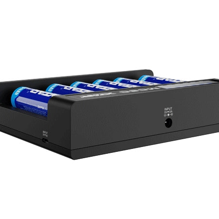 XTAR MC6C 6 Bay Smart LCD Li-ion Battery Charger