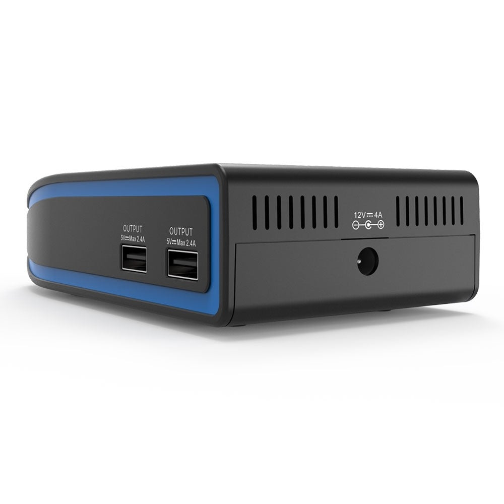 XTAR Over 4 Slim 2 Bay Battery Charger - Black