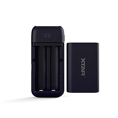 XTAR PB2 2 Bay 18650 Battery Charger and Power Bank