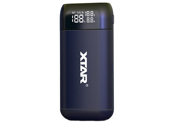 XTAR PB2S Black 2 Bay Charger and Portable Power Supply