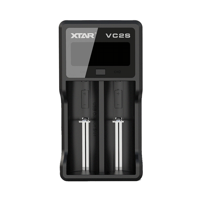 XTAR VC2S 2 Bay LCD USB Battery Charger