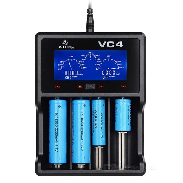 XTAR VC4 4 Bay Digital LCD Battery Charger