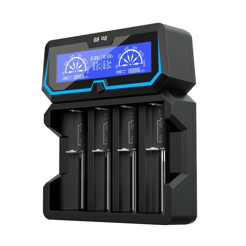 XTAR X4 4 Bay Smart Digital LCD Battery Charger