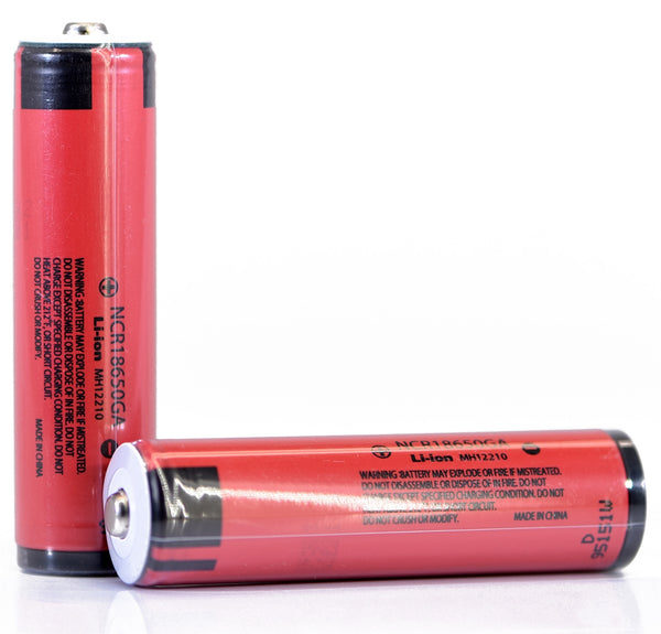 Sanyo NCR18650GA 3500mAh 10A - Protected Button Top Battery