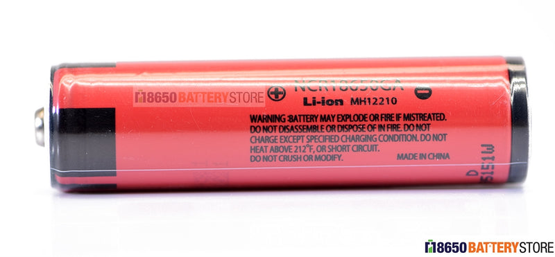 Sanyo NCR18650GA 3500mAh 10A - Protected Button Top Battery