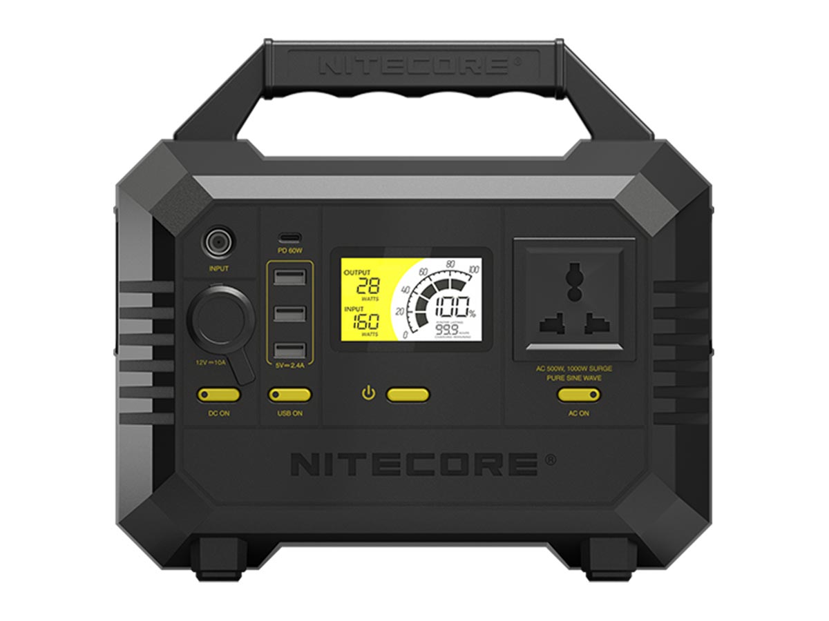 Nitecore NES500 Portable Power Station - 518Wh - 144,000mAh