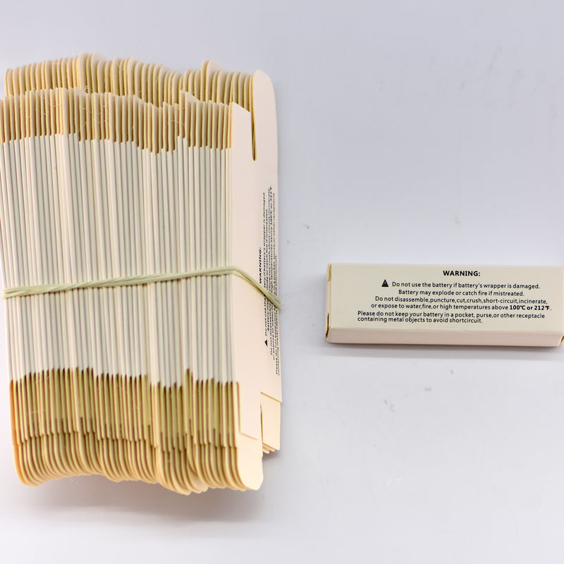 18650 Battery Paper Box with Warning (50pcs) - Individual Packaging
