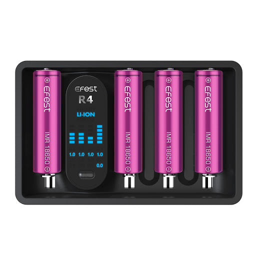 Efest iMate R4 Intelligent QC Battery Charger - Black